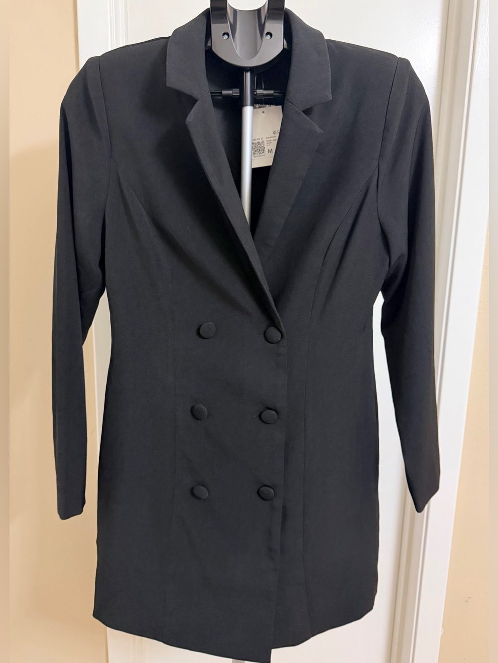Forever 21 Black Double-Breasted Blazer Dress